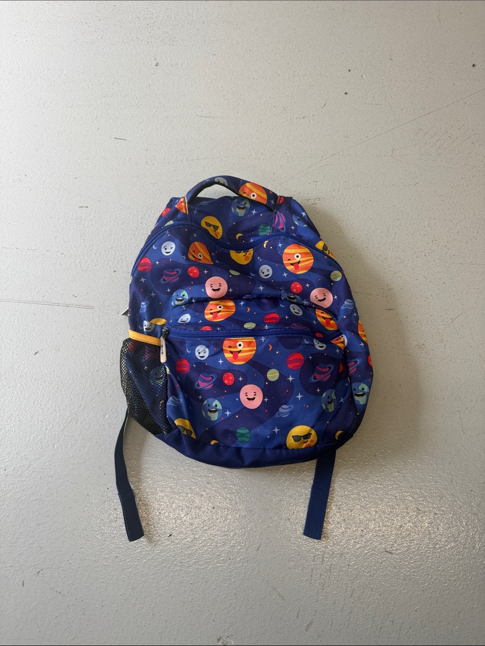 Kids Space Planet Backpack - Navy Blue